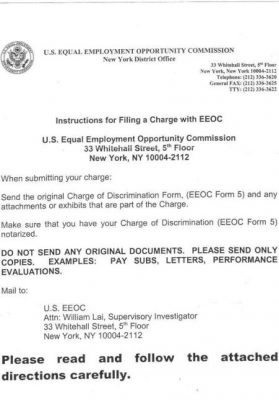 How to File a Complaint of Employment Discrimination with The EEOC
